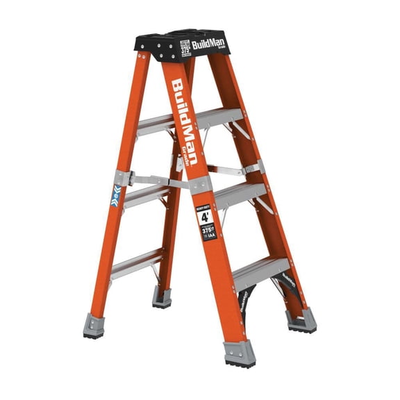 Metaltech 4 Foot Fiberglass Step Ladder Grade 1Aa