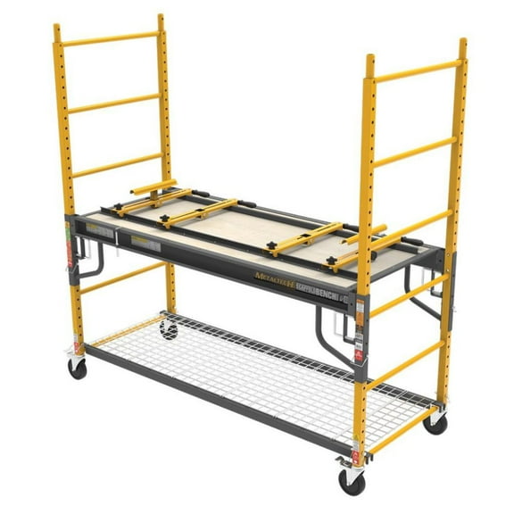 Metaltech 4-in-1 6ft. Scaffold Bench, 1100-Lb. Capacity, Model# I-CISCMT
