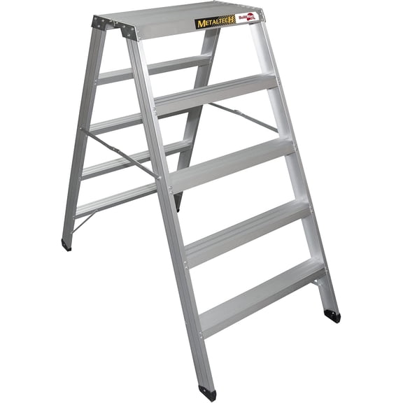 Metaltech BuildMan 5 ft Aluminum Work Platform, Heavy Duty Portable Scaffold Platform with 300 lb Capacity