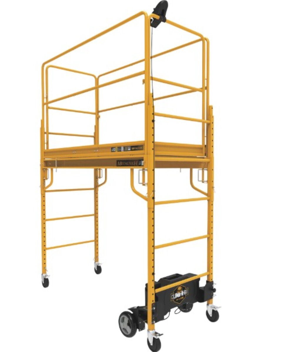 Metaltech Climb-N-Go Complete Motorized Jobsite 6Ft Baker Scaffold Kit ...