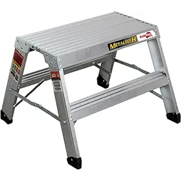 Metaltech Buildman Silver 2', Aluminum, 2', Step Stool RV Ladder