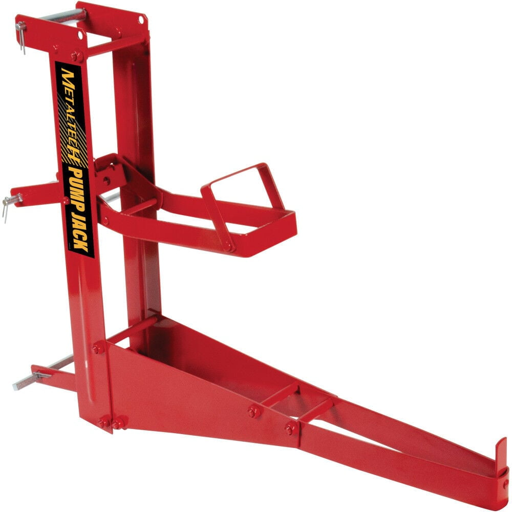Red Steel Adjustable Weather Resistant Pump Jack