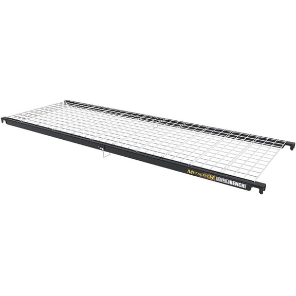Metaltech Adult Storage Shelves, 1-Tier Metal, Dimensions: 74.25"W x 25.5"D x 2"H, Total Capacity 200 lb, Shelf Capacity 200 lb, Silver
