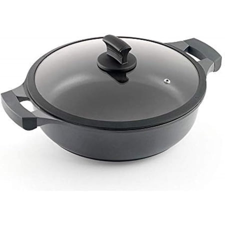 Metaltex XPERT-Cast Aluminium Low Casserole, 28 cm, Non-Stick ILAG 3 Layers, Full Induction Suitable for All Cookers