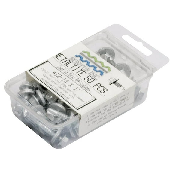 Metaltite 92524 Sheet Metal Screw, Carbon Steel, Galvanized