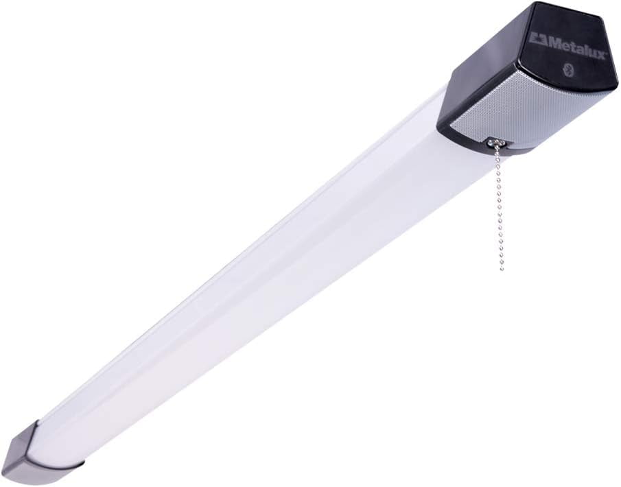 Metalux 4SHP3240BTS 43", LED Shop, Bluetooth Speakers, 3,400 Lumens Light, White