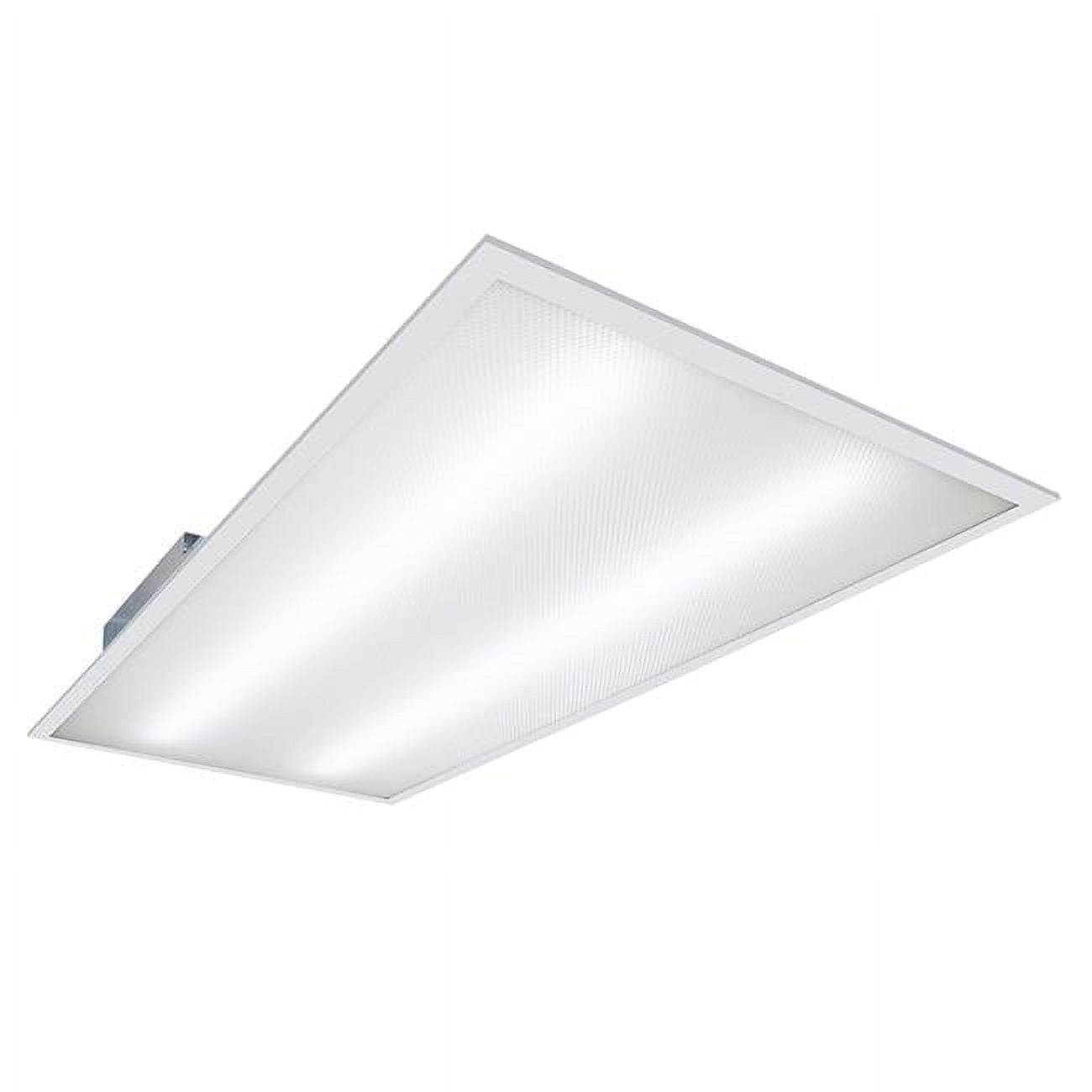 Metalux White Aluminum 4-ft LED Flat Panel Light