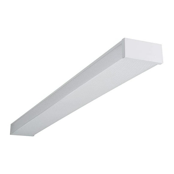 Metalux WP 4 Foot 3200-Lumens 4000K Cool White 120-Volt White Integrated LED Wraparound Light