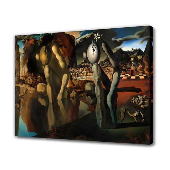 The Metamorphosis of Narcissus By Salvador Dalí Painter Artwork Canvas Poster Bedroom Decor Sports Landscape Office Room Decor Gift,Frame-style,16x24inch(40x60cm)