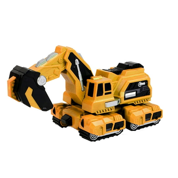 Metamorphous Car Dinosaur Brachiosaurus Model Child Collision Hit Excavator Toy Birthday Christmas Multiplication Games Game for Kids 2 Acrylic Cubes Kids for Girls Toddler for Refrigerator Sensory