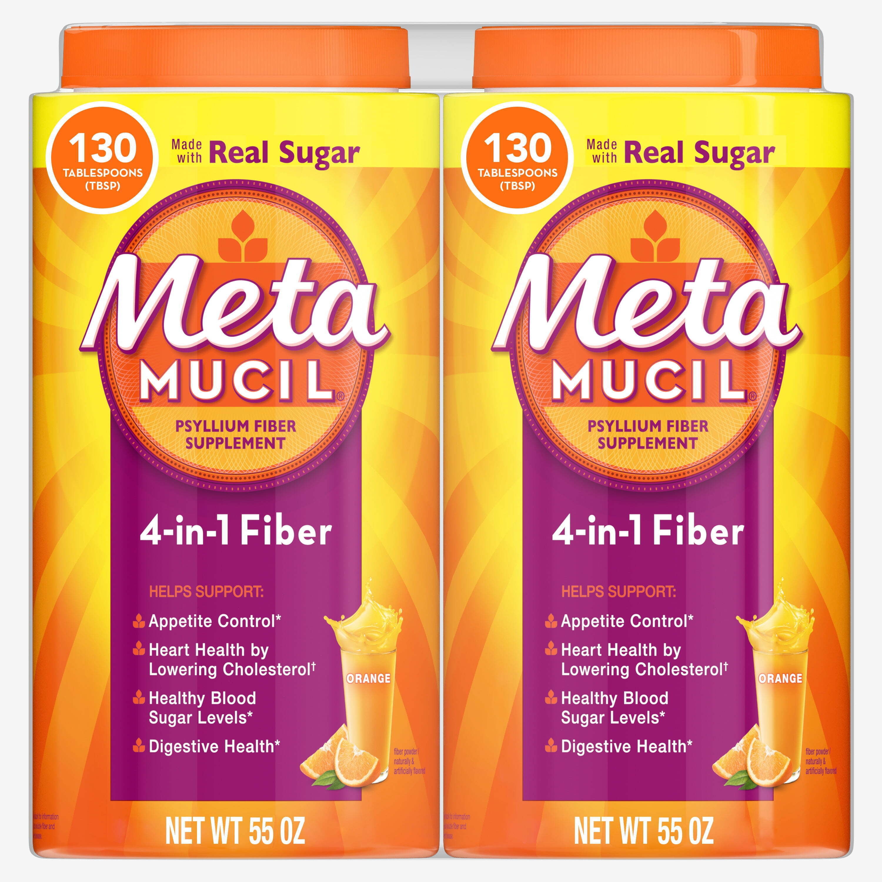 Metamucil, 4-in-1 Fiber for Digestive Health, 260 Servings