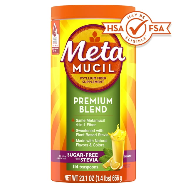 Metamucil 4in1 Psyllium Stevia Fiber Supplements Digestive Health