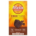 thumbnail image 1 of Metamucil Fiber Supplement Chewable Thins, Fiber Powder Food, Chocolate, 12 Count, 1 of 8