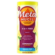 Metamucil GLP-1 Friendly Fiber Supplement, Sugar Free Lemonade, 72 Servings