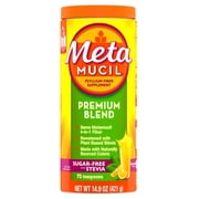 Metamucil Premium Blend Fiber, Sugar-Free with Stevia, Orange, GLP-1 Friendly Fiber>, 72tsp