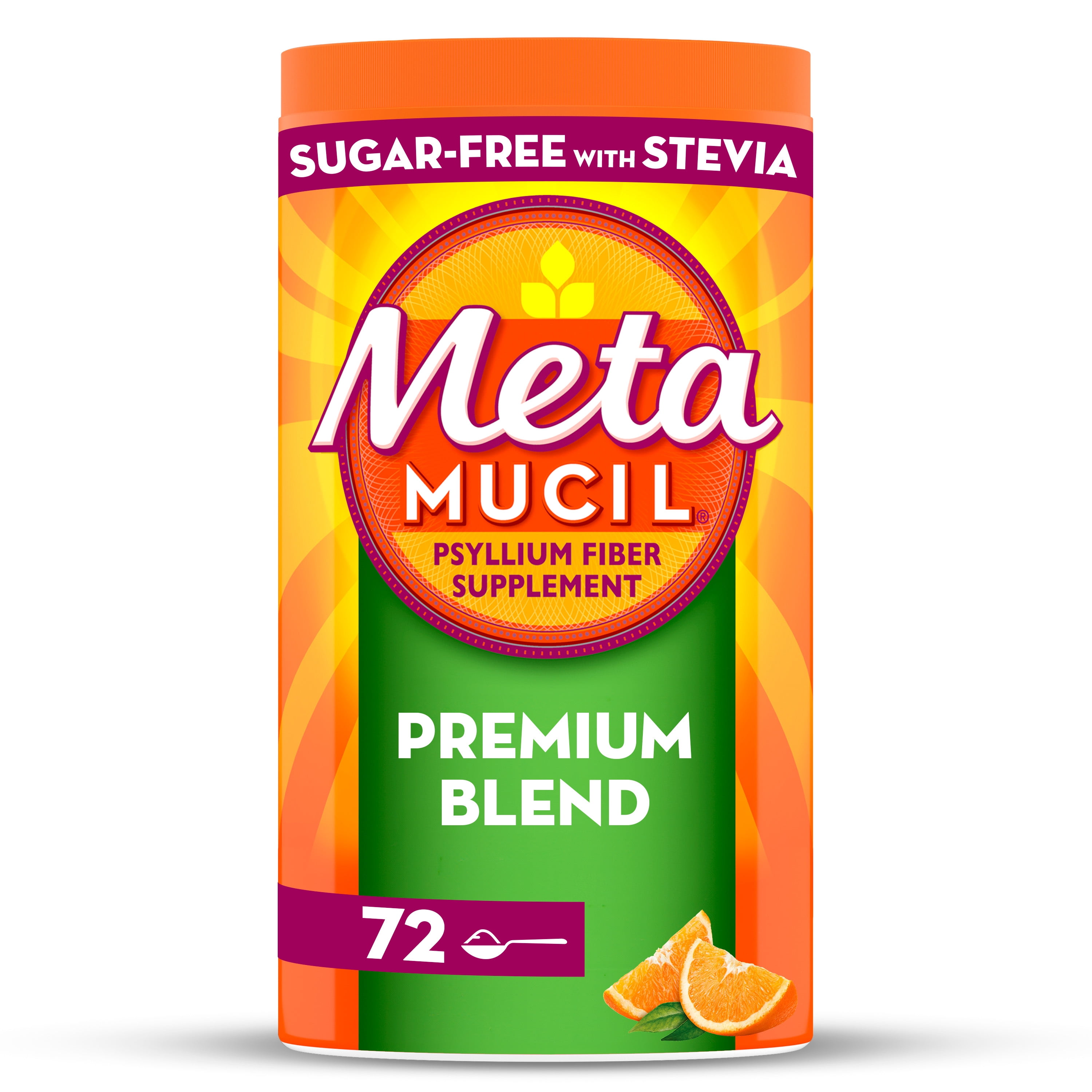 Metamucil Premium Blend Daily Fiber Supplement, Psyllium Husk Fiber