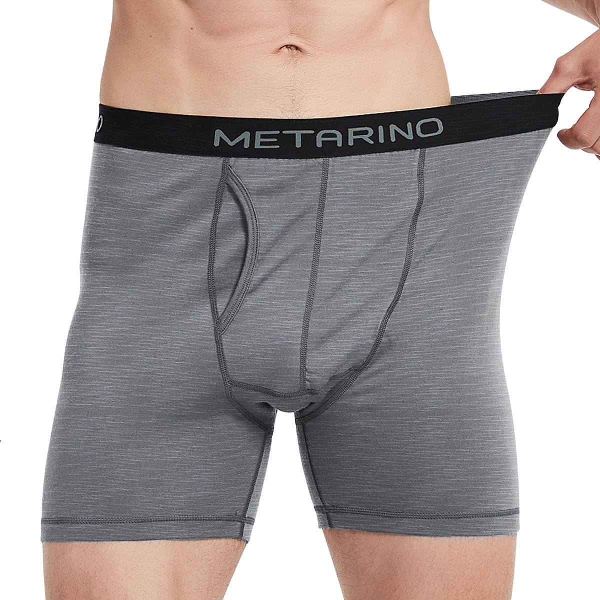 Metarino Merino Wool Mens Underwear Boxer Briefs Soft Comfy Breathable