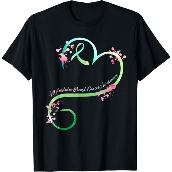 Metastatic Breast Cancer Awareness Heart Gifts T-Shirt