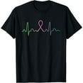 thumbnail image 1 of Metastatic Breast Cancer Heartbeat Awareness Survivor Gift T-Shirt, 1 of 4