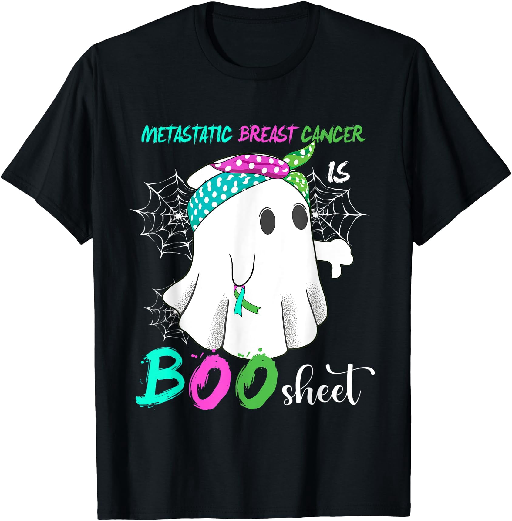Metastatic Breast Cancer is Boo Sheet Halloween Costume T-Shirt ...