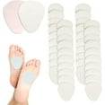 thumbnail image 1 of Metatarsal Pads， 40 Pack Metatarsal Pad 1\\/4" 20 Pairs Forefoot Support Adhesive Foam Foot Cushion Pad for Metatarsalgia Neuroma Pain Relief Men and Women, 1 of 3