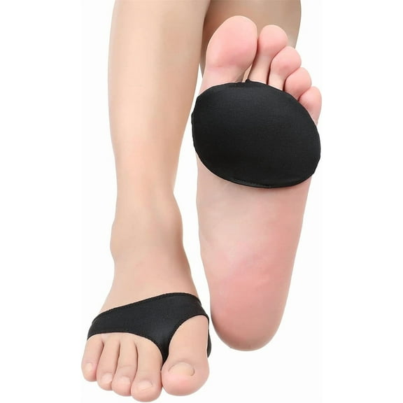 Metatarsal Pads,Casewin Soft Gel Ball of Foot Cushion Relieve Ball of Foot Pain Gel Sleeves Cushions Pad Fabric Soft Socks for for Supports Feet Pain Relief Gel Pads for Men Women(Black)