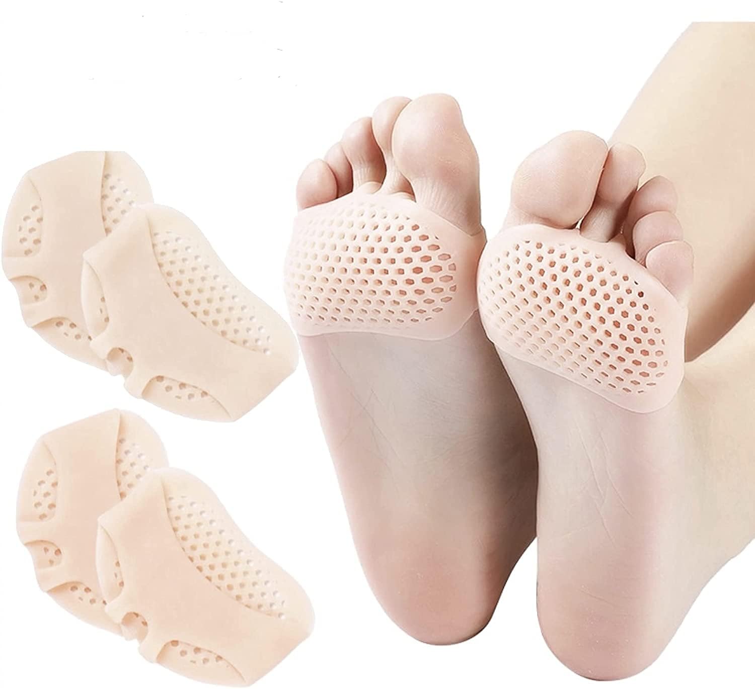 Metatarsal Pads, Toe Separator, Ball of Foot Cushions with Gel Pads