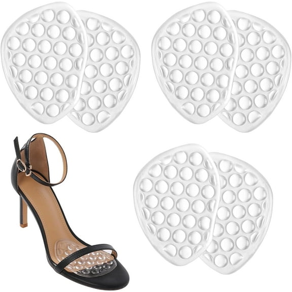 3 Pair Metatarsal Pads Women Ball of Foot Cushions for Women Shoe Pads for Women Shoes That are Too Big Shoe Pads Non Slip Pads for Shoes Stop Feet from Sliding Forward in Heels High Heel Inserts