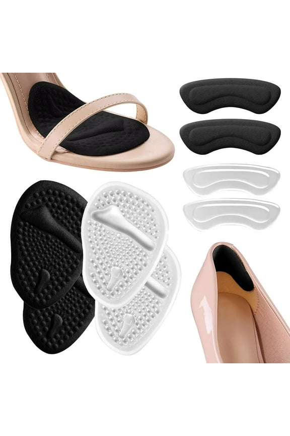 Metatarsal Pads Women Metatarsal Pads for Women Shoes Heel Inserts for Women Ball of Foot Cushions (2 Pairs Foot Pads) All Day Pain Relief and Comfort One Size Fits Shoe Inserts for Women (Beige)