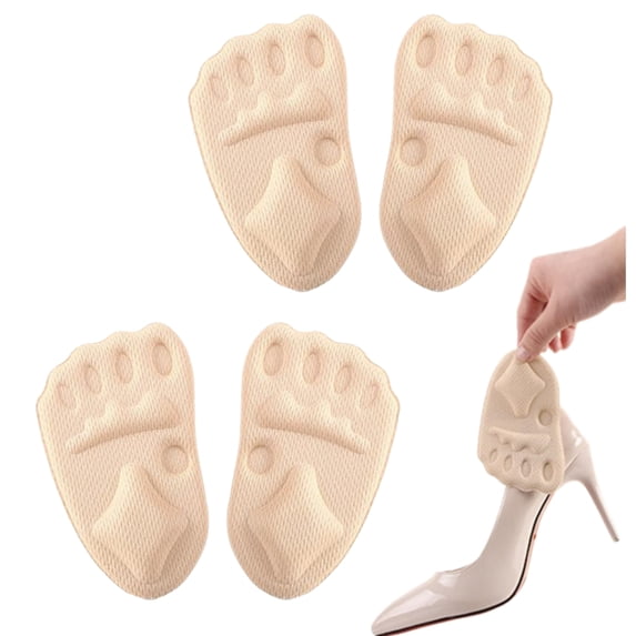 Metatarsal Pads Women, Shoe Inserts for Women, Ball of Foot Cushions Relief and Comfort, One Size Fits Any(2Pairs)