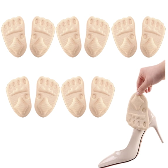 Metatarsal Pads Women, Shoe Inserts for Women, Ball of Foot Cushions Relief and Comfort, One Size Fits Any(5Pairs)