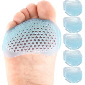 Metatarsal Pads for Foot Cushioning, 5 Pairs, Relieve Pain from Metatarsalgia, Neuroma, Atrophy