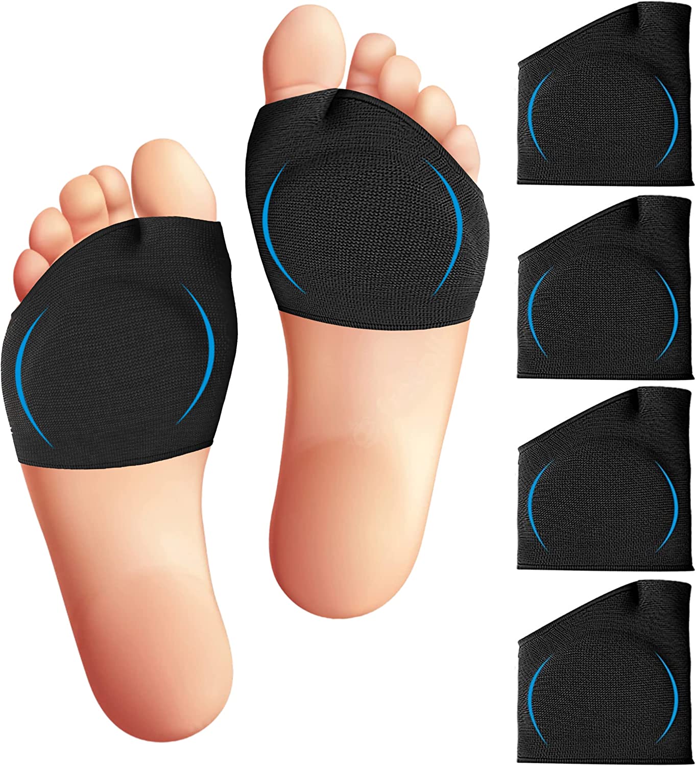 Metatarsal Sleeve with Gel Pads 4 Pieces / 2 Pairs Ball of Foot