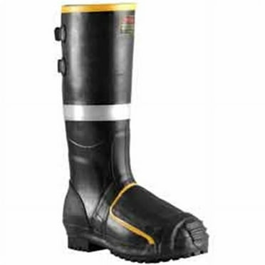 Metatarsal Steel Toe Boots, Black Steel Midsole, Size 10
