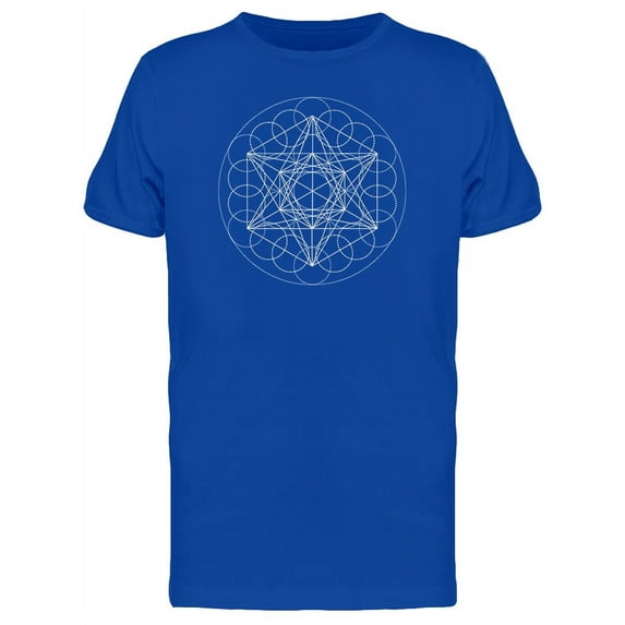Metatron Cube Art T-Shirt Men -Image by Shutterstock, Male 3X-Large