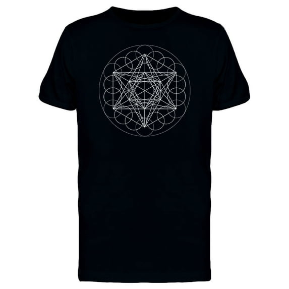 Metatron Cube Art T-Shirt Men -Image by Shutterstock, Male Small