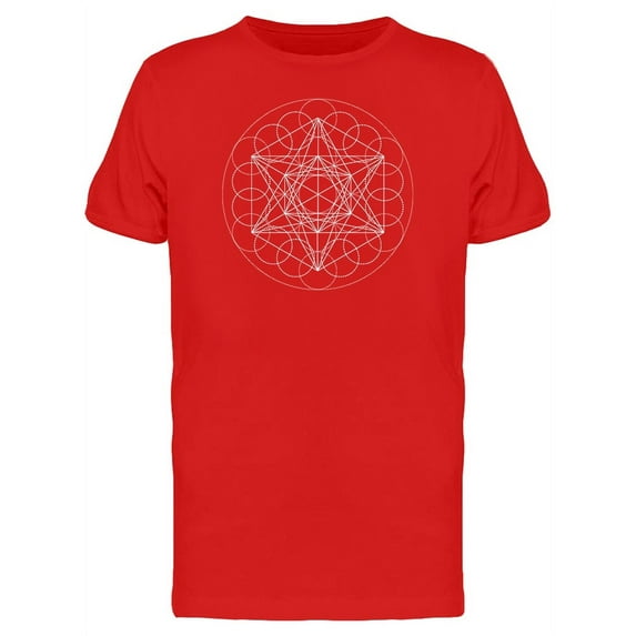 Metatron Cube Art T-Shirt Men -Image by Shutterstock, Male XX-Large