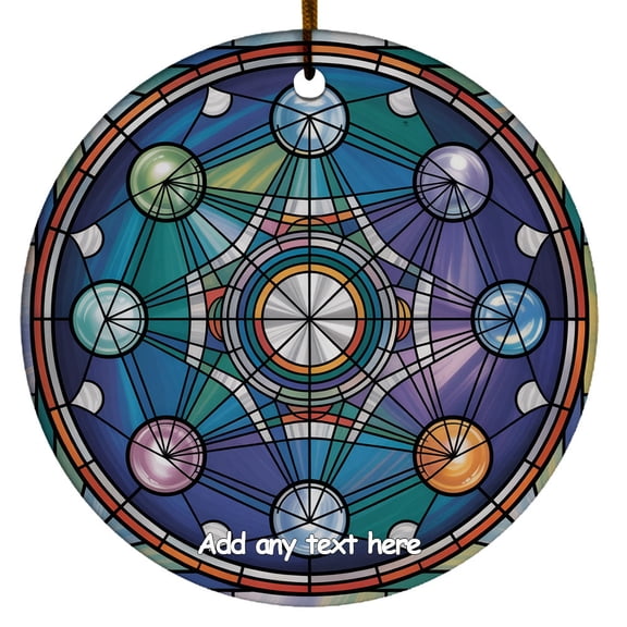 Metatron Cube Ornament Personalized Ornament Gift for Woman, Man, Family & Friends, Christmas 2025 Keepsake