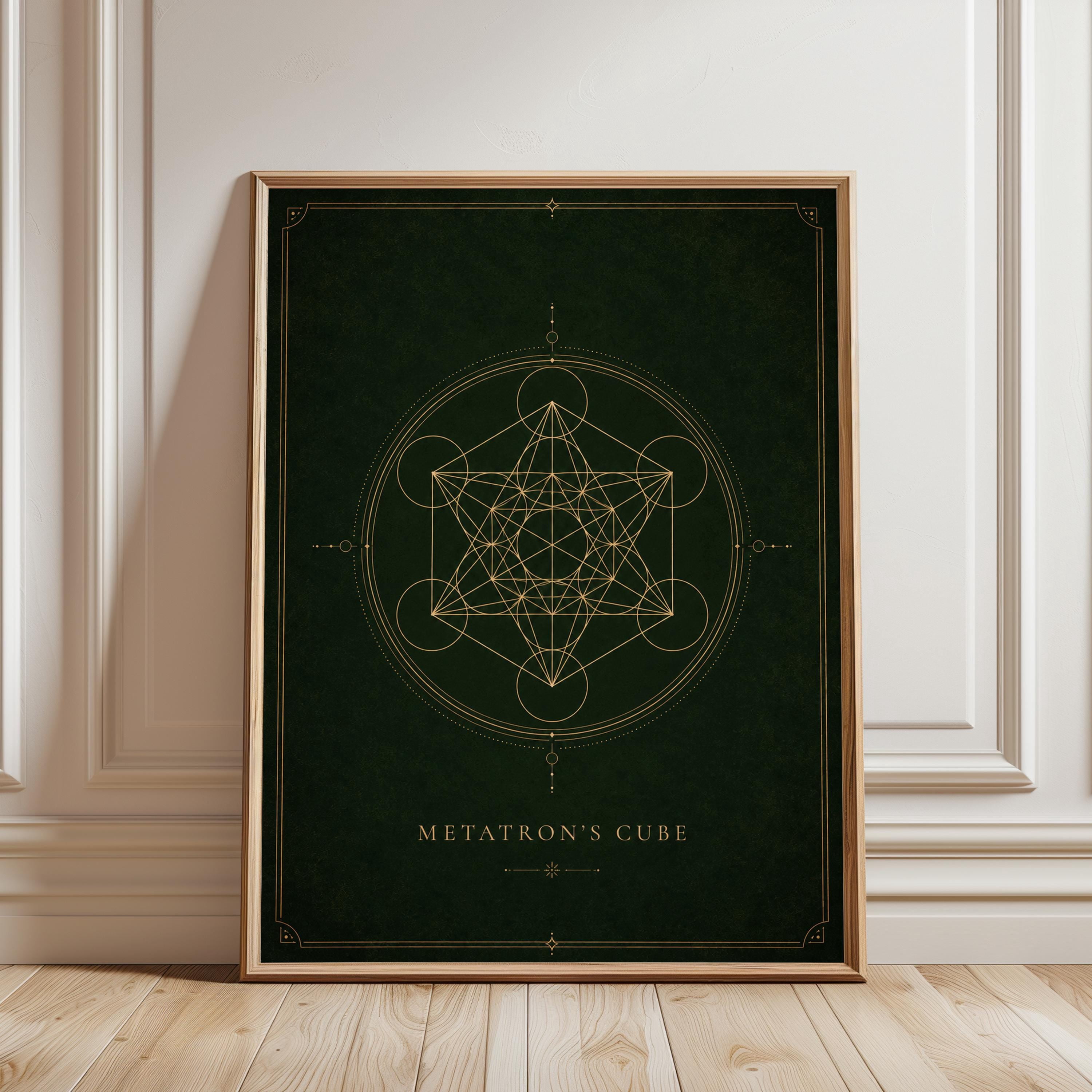 Retatron Metatron's Cube And Sacred Geometry Poster , Poster Print Only ...