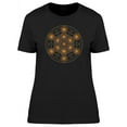 thumbnail image 1 of Metatrons Cube Gold Color T-Shirt Women -Image by Shutterstock, Female Small, 1 of 2