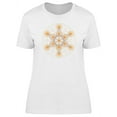 thumbnail image 1 of Metatrons Cube Gold Color T-Shirt Women -Image by Shutterstock, Female x-Large, 1 of 2
