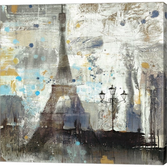metaverse albena hristova 'eiffel tower neutral' canvas art