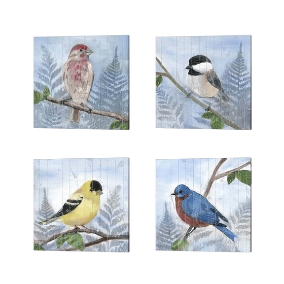 Metaverse Alicia Ludwig 'Eastern Songbird' Canvas Art (Set of 4)