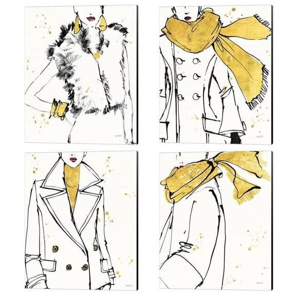 Metaverse Anne Tavoletti 'Fashion Strokes' Canvas Art (Set of 4)