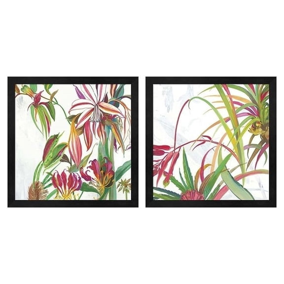 Metaverse Asia Jensen 'Tropical' Framed Art (Set of 2)