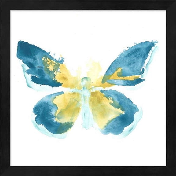 Metaverse Butterfly Traces I by June Erica Vess, Framed Wall Art, 13.25W x 13.25H