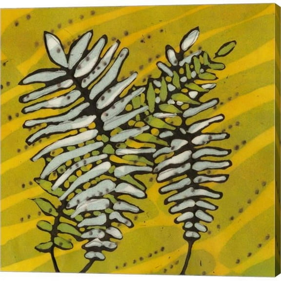 Gold Batik Botanical II by Andrea Davis, Canvas Wall Art