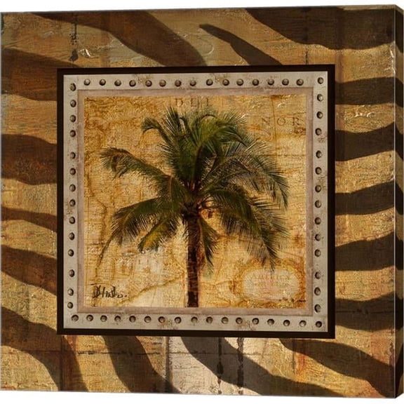 Metaverse C870343-0120000-AAAACMA Gold America I by Patricia Pinto Canvas Wall Art - 12 x 12 in.