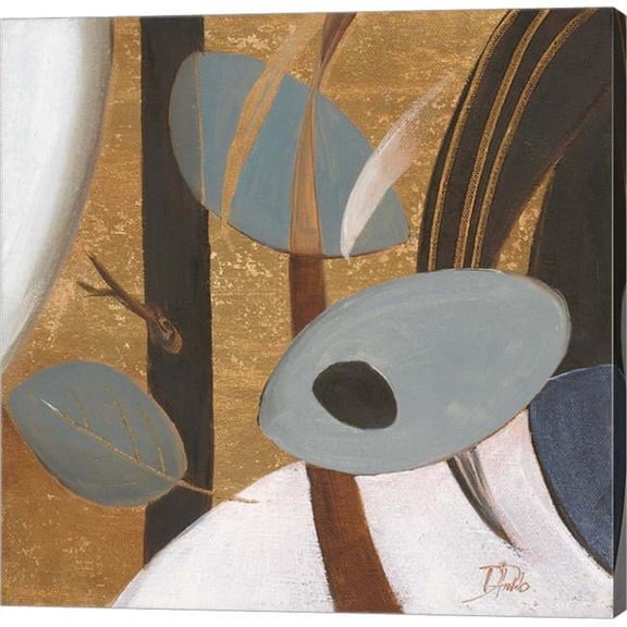 Metaverse C870411-0120000-AAAACMA Eco-Chic with Blue II by Patricia Pinto Canvas Wall Art - 12 x 12 in.