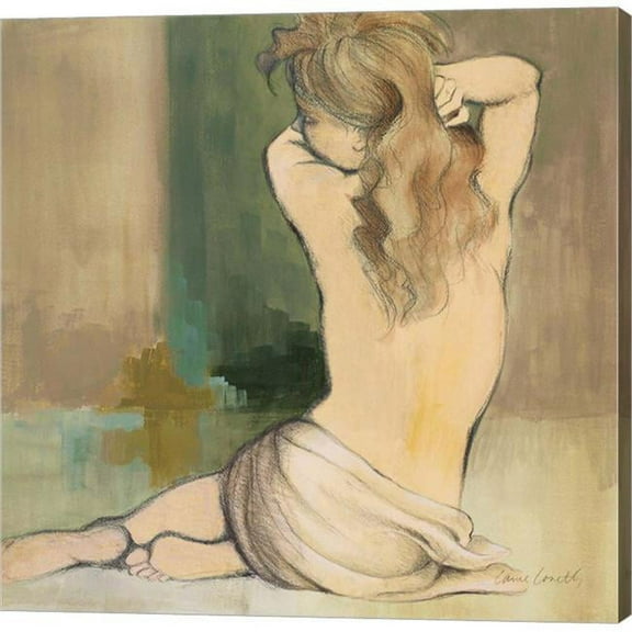 Metaverse C870421-0120000-AAAACMA Waking Woman I Green by Lanie Loreth Canvas Wall Art - 12 x 12 in.